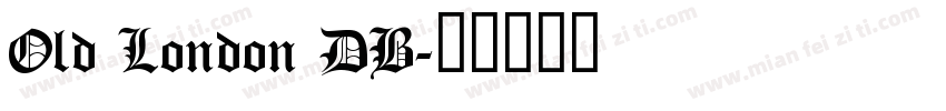 Old London DB字体转换